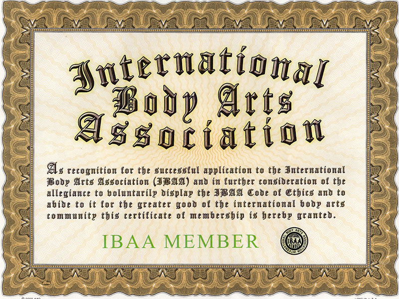 International Body Arts Assosiation 2002