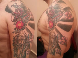 Цветная татуировка - Восточный стиль