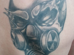 Татуировка - череп в стиле Black&Gray