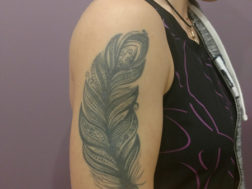 Перо на плече