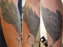 Тату Крыло на руке
