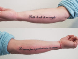 Тату Каллиграфические надписи на руках