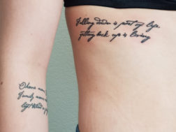 Тату Надписи на теле руках