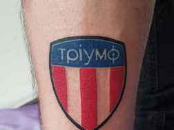 Тату на ноге, символика футбольного клуба