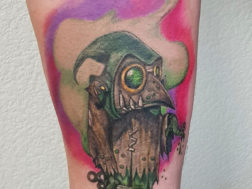 Цветная татуировка на руке, Чумной доктор