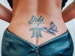 Дополнение татуировки бабочкой в 3D