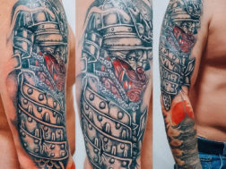 Законченная татуировки в стиле Япония
